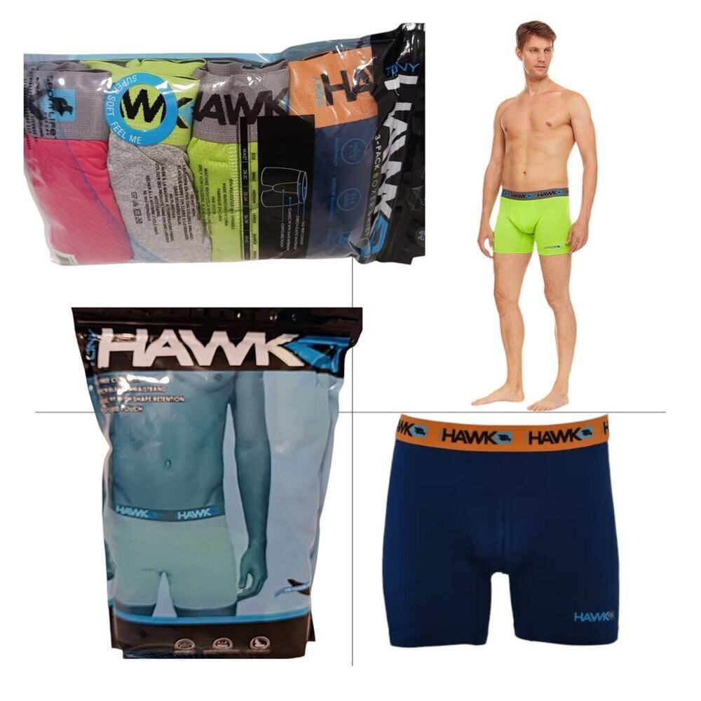 4 Pc TONY HAWK Boxer Briefs Sz XL Performance Stretch CONTURE POUCH Red + Colors